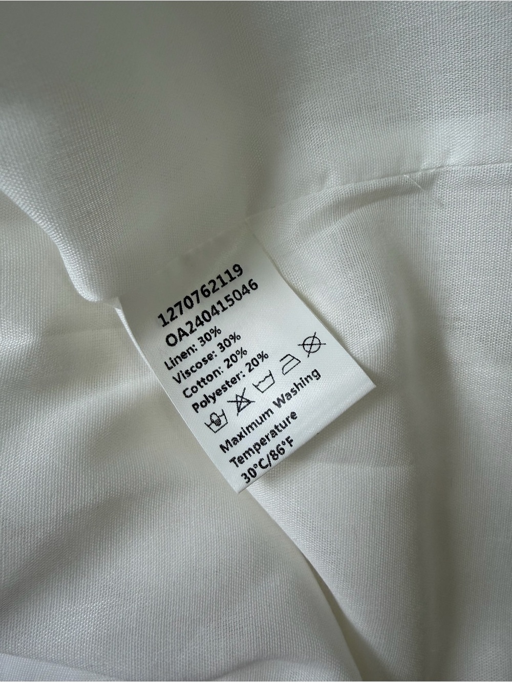 Commense White Linen Blend Sleeveless Midi Maxi Tie Waist Dress Small NWT - Picture 10 of 11